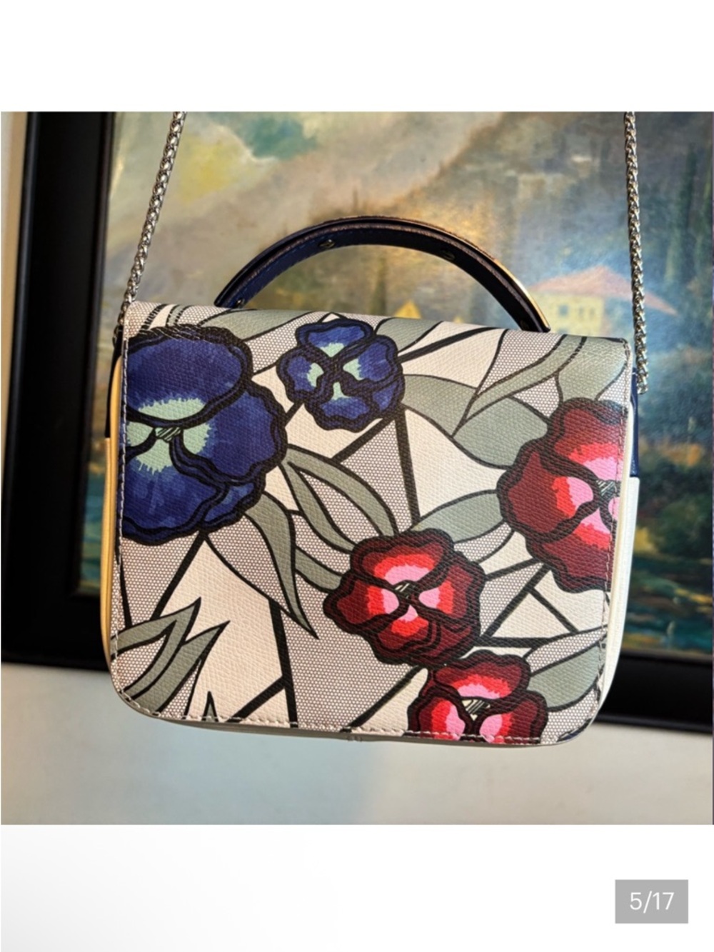 🌸Rare Find: Furla Trilli Mini Floral Crossbody🌸